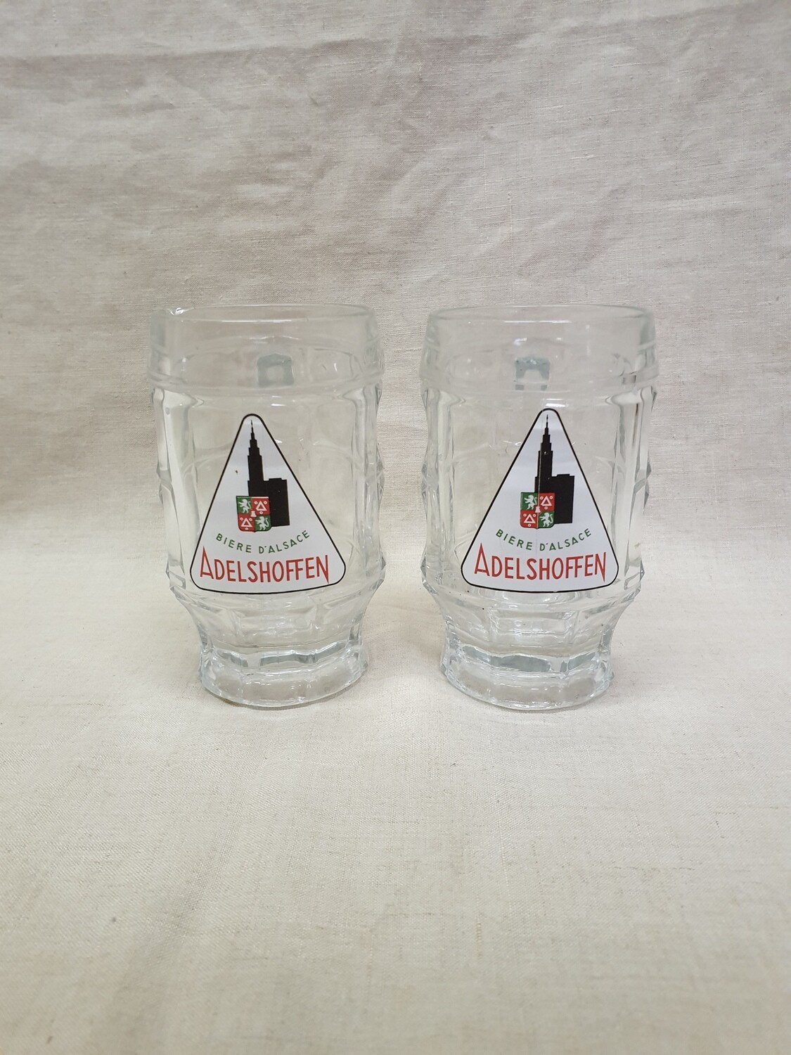 Paire de choppes à bière d'Alsace ADELSHOFFEN - 25cl
