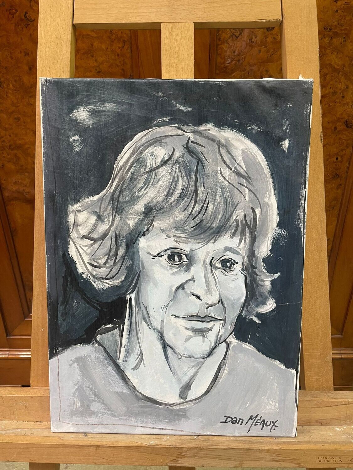 Portrait d'une femme "Dan Méaux - 33 x 46 cm