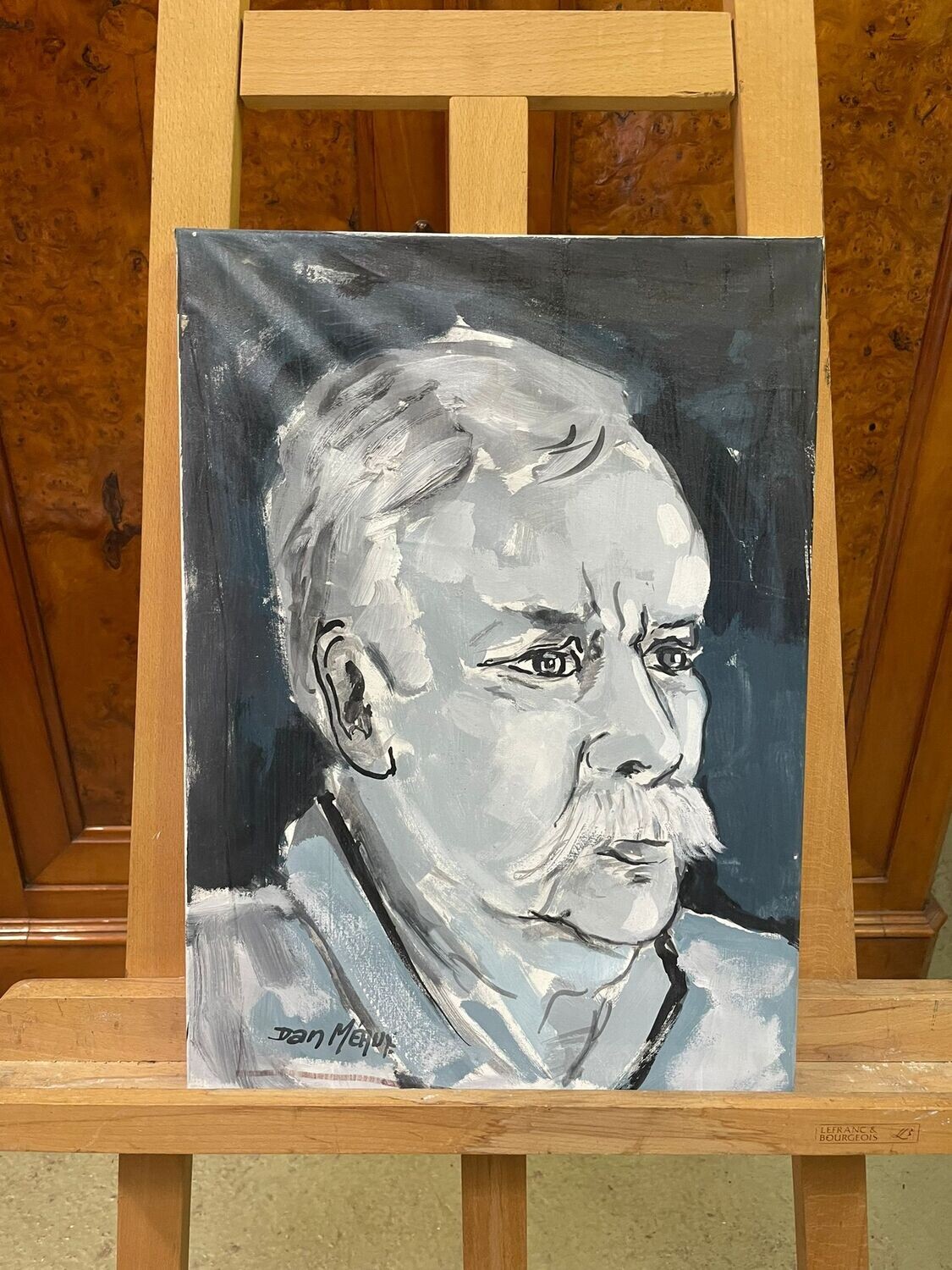 Portrait d'un homme "Dan Méaux - 33 x 46 cm