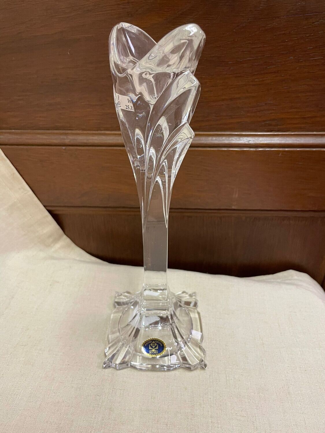 Bougeoir en cristal - 24 cm