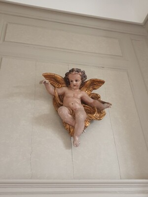 Statue d'un ange 18è - Hauteur 55 cm