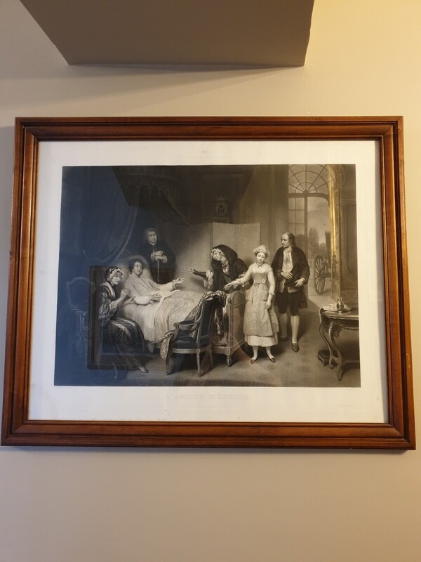 Gravure "L'amour médecin" - 82 x 100 cm