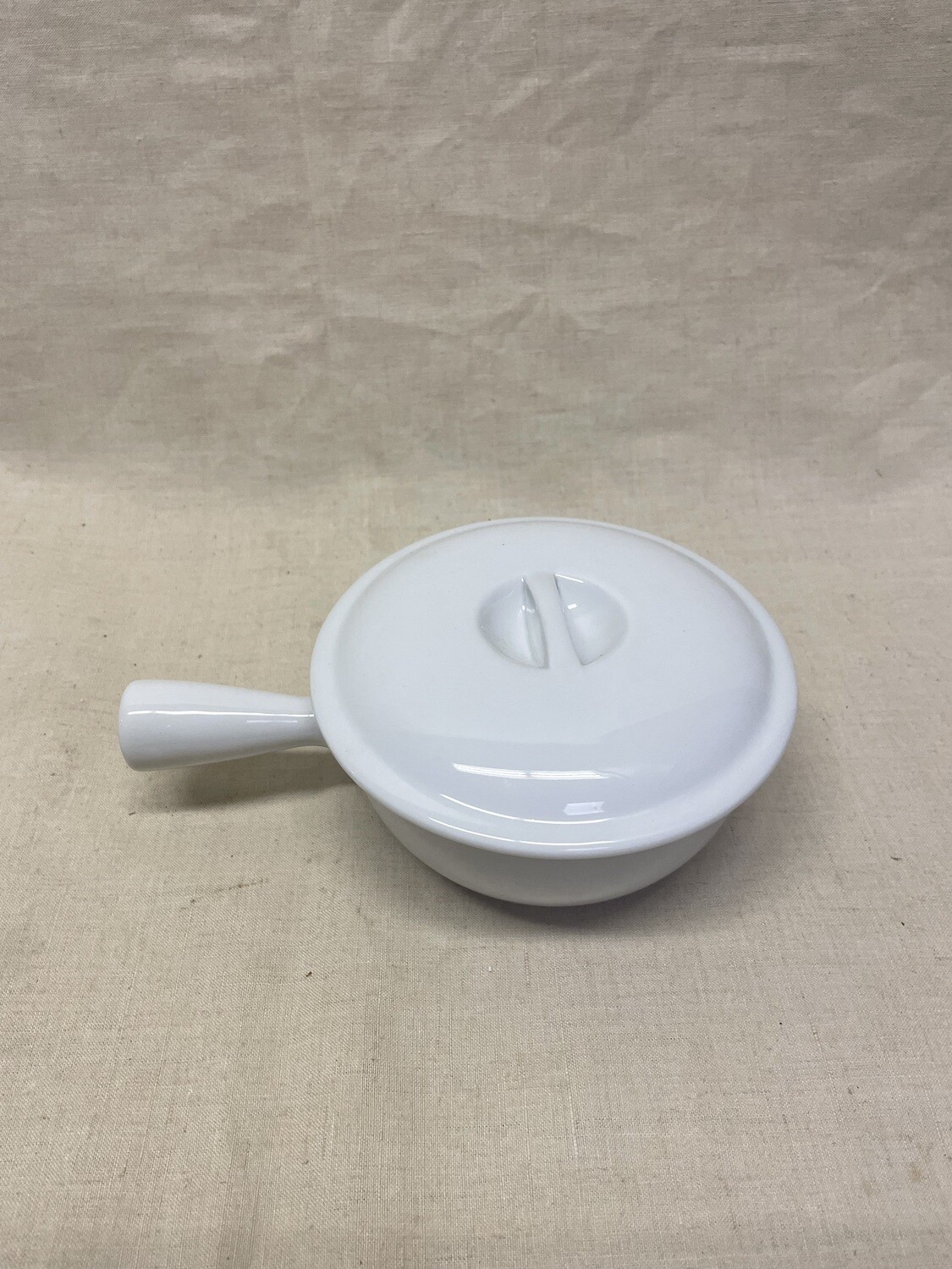 Cassolette en porcelaine blanche - 12,5 cm