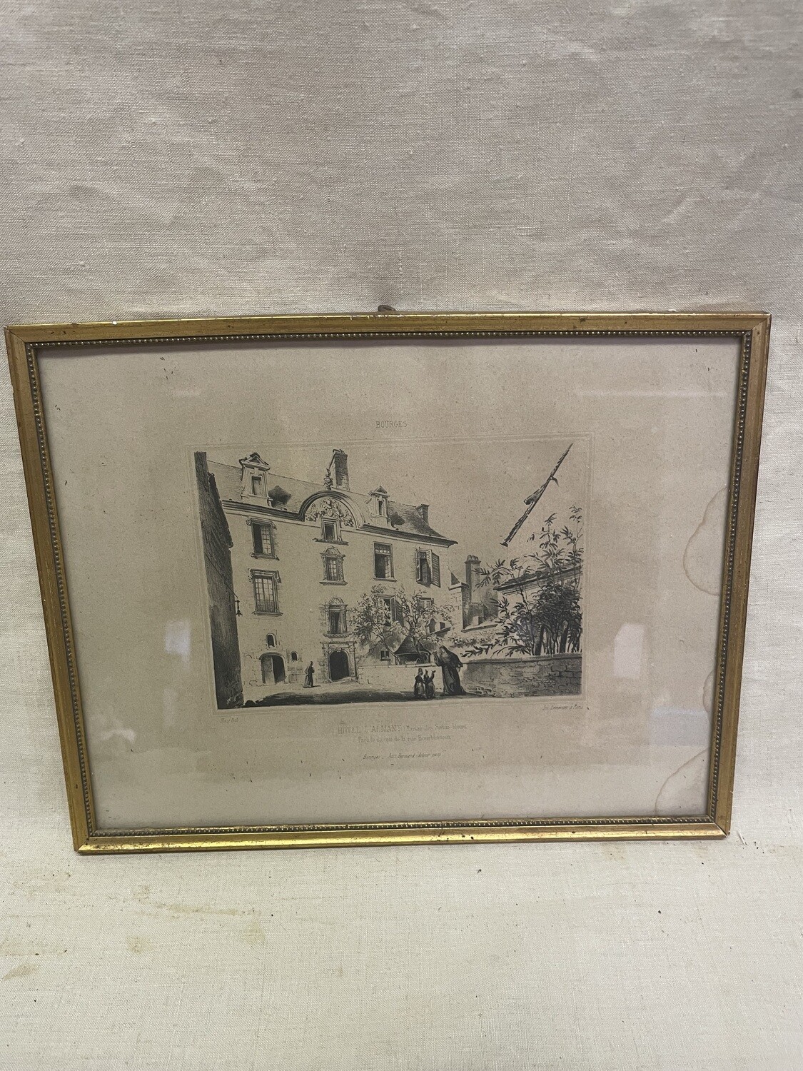 Reproduction de "L'hôtel l'Almant" - 31,5 x 23 cm
Hôtel Lallemant