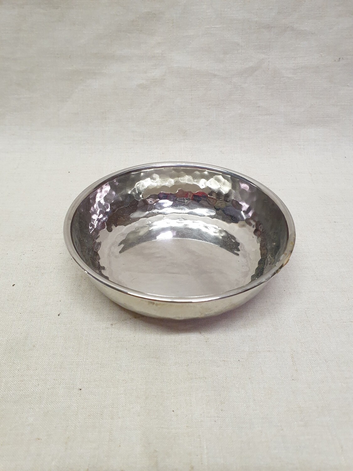 Bol en métal argenté - 13,5 cm