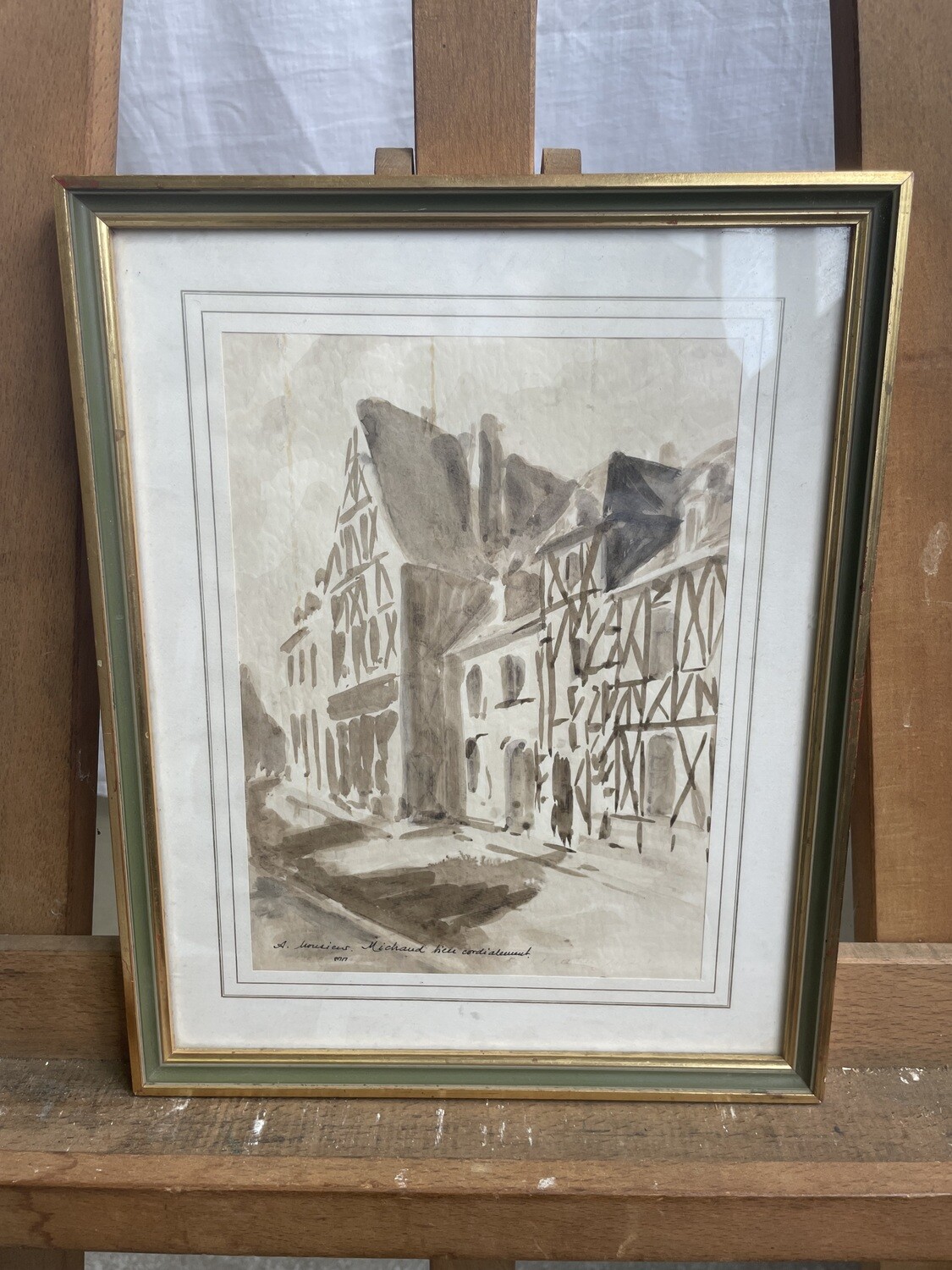 Aquarelle pour "Mr Michaud" - 32 x 25,5 cm