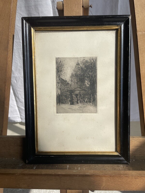 Gravure en noir et blanc - 21,5 x 28,5 cm