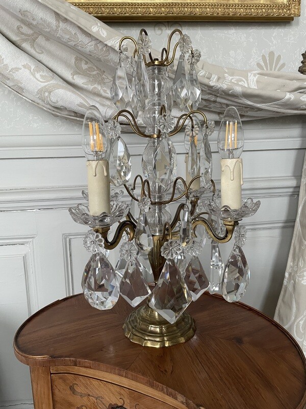 Paire de girandoles à 4 bras de lumière - 48 cm