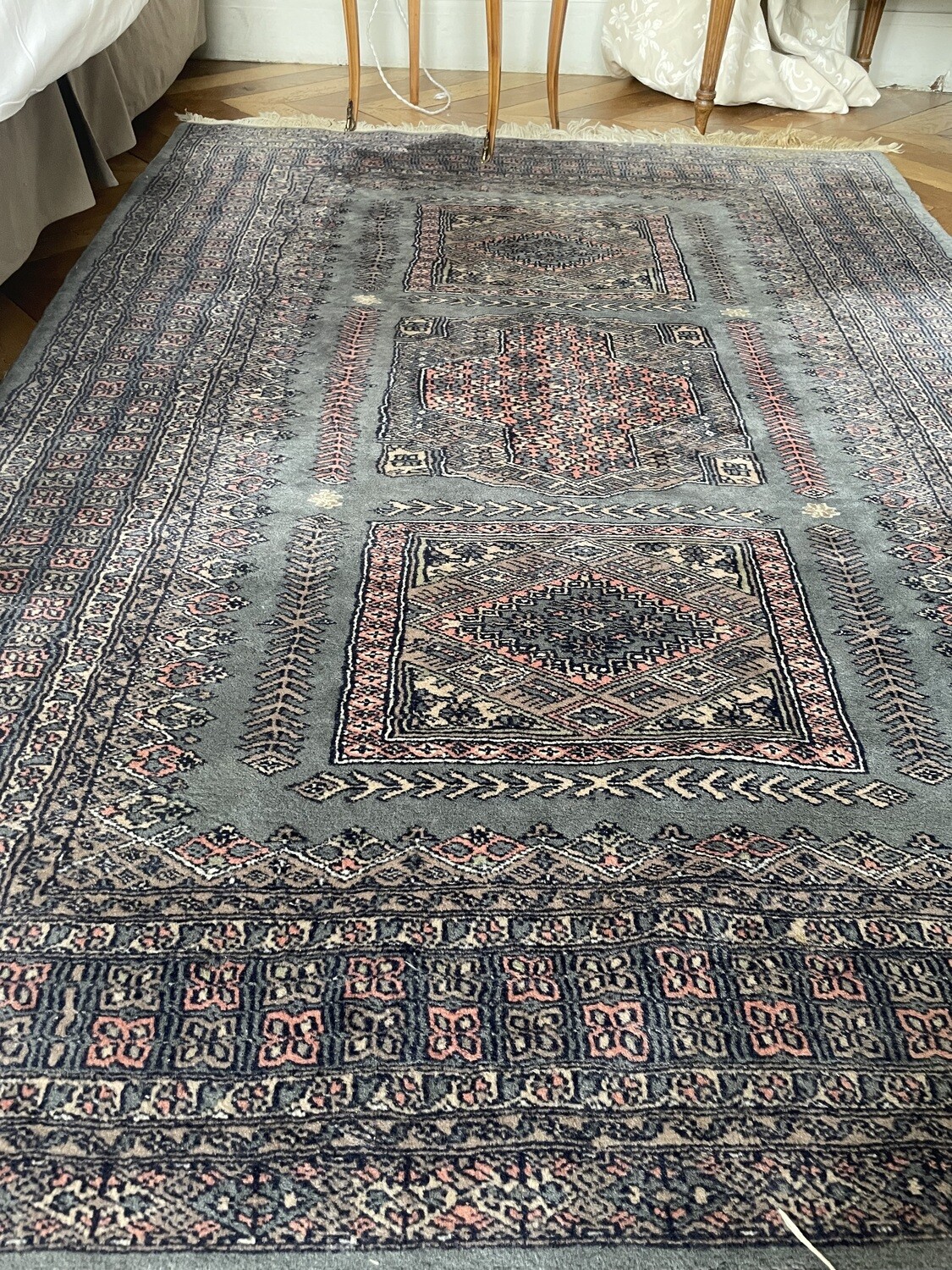 Tapis fond bleu - 180 x 128 cm