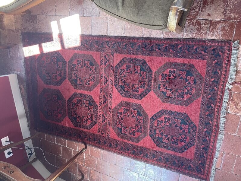 Tapis géométrique Pakistan - 199 x 145 cm