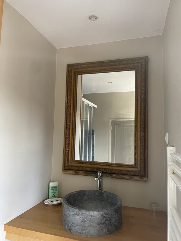 Miroir doré - 77 x 103 cm