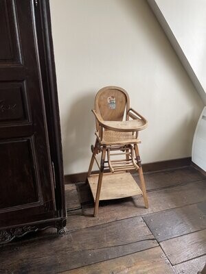 Chaise pour enfant en bois - H 97 cm x P 48 x L 36 cm