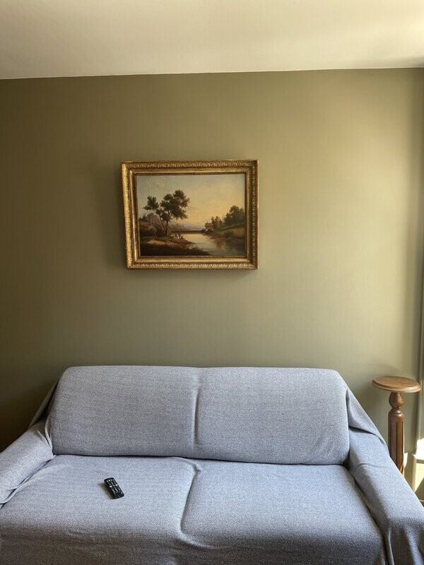 Huile sur toile dans un cadre en stuc doré - 79 x 63,5 cm