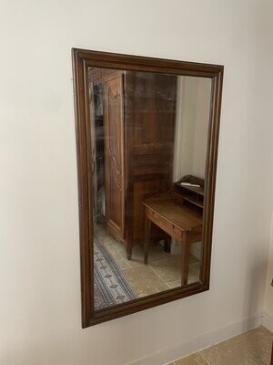 Grand miroir en bois - 85 x 140 cm