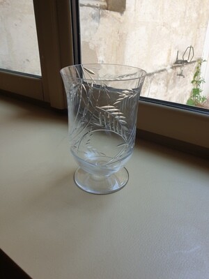 Vase en cristal taillé - 17 cm