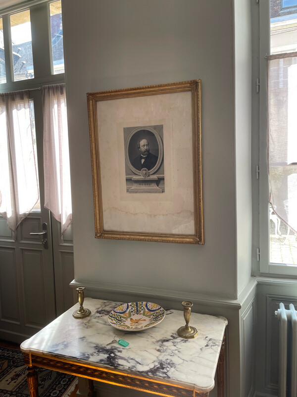 Gravure en noir et blanc "Henri Comte de Chambord" - 68 x 89 cm