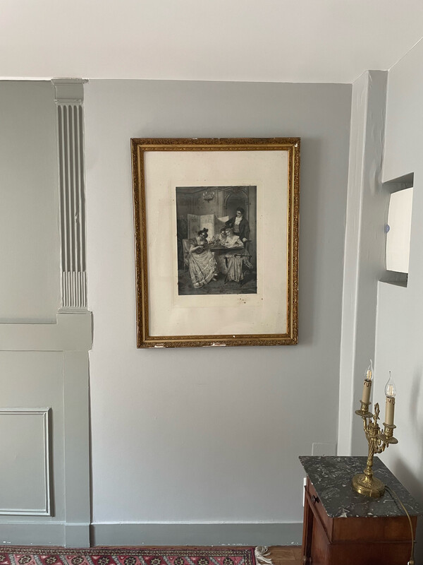 Gravure en noir et blanc "Frits Martin" - 82 x 103 cm