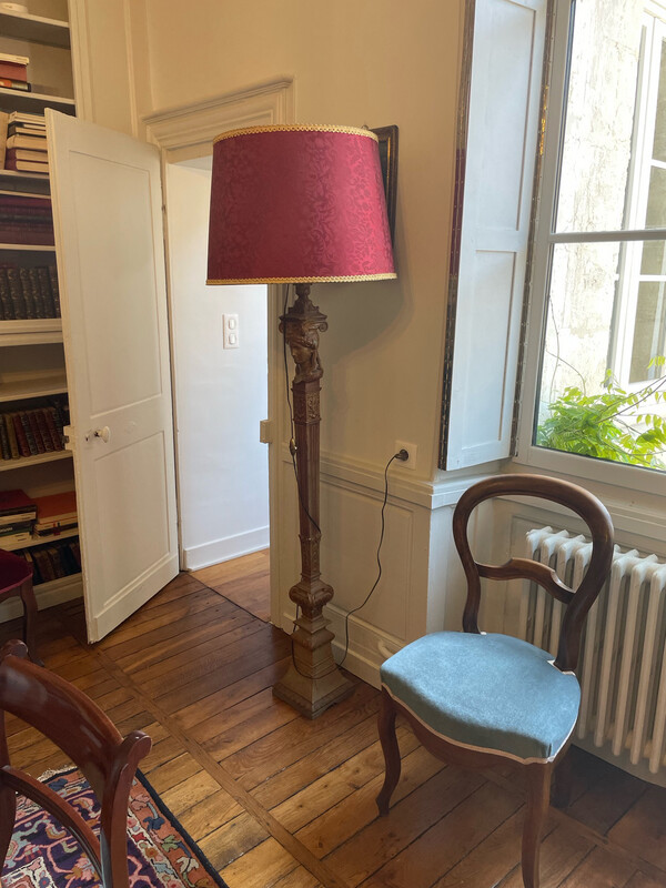 Lampadaire en bronze - H 176