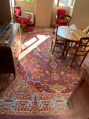 Grand tapis en laine coloré - 400 x 290 cm