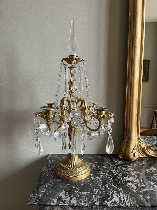 Paire de girandoles à 4 bras de lumière - 58 cm
