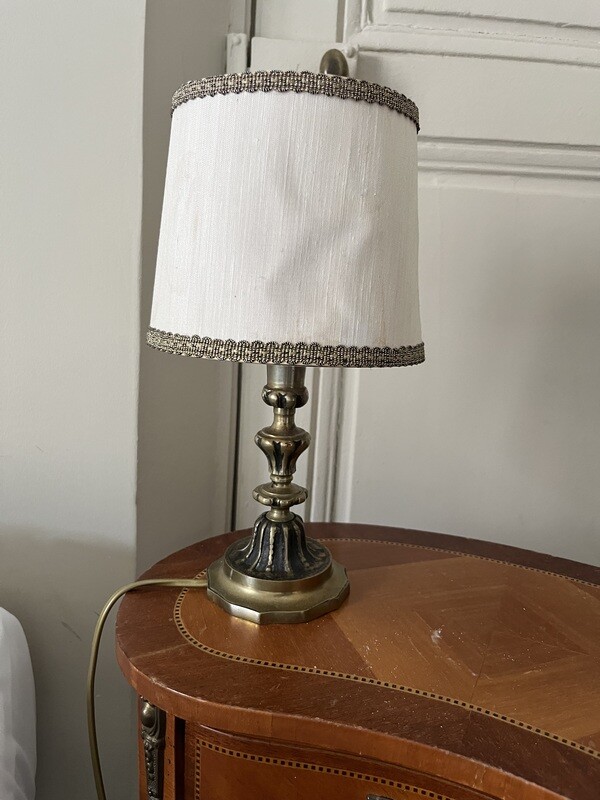 Bougeoir monté en lampe - 30 cm