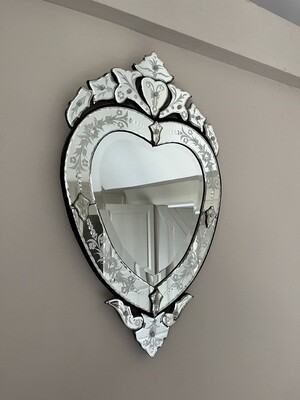 Miroir en forme de cœur - 47 x 78 xm