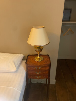 Lampe dorée - H 49 cm