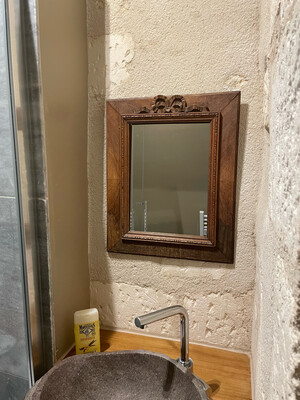 Miroir en bois - 46 x 56 cm