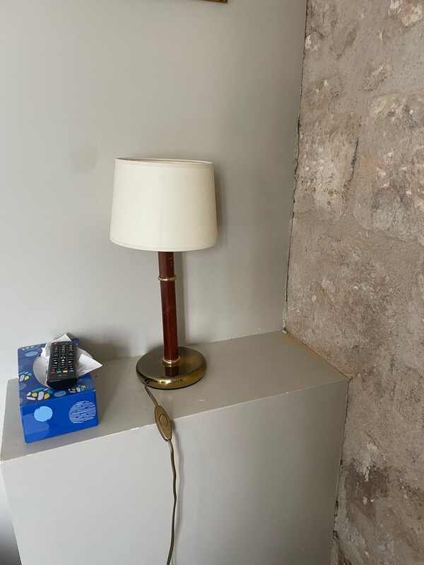 Lampe en bois - H 42 cm