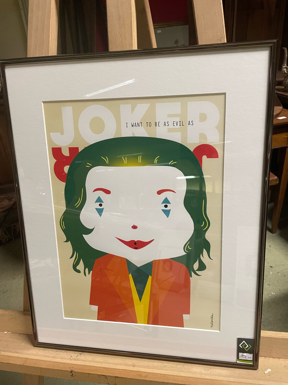 Affiche encadrée "Joker" - 40 x 50 cm