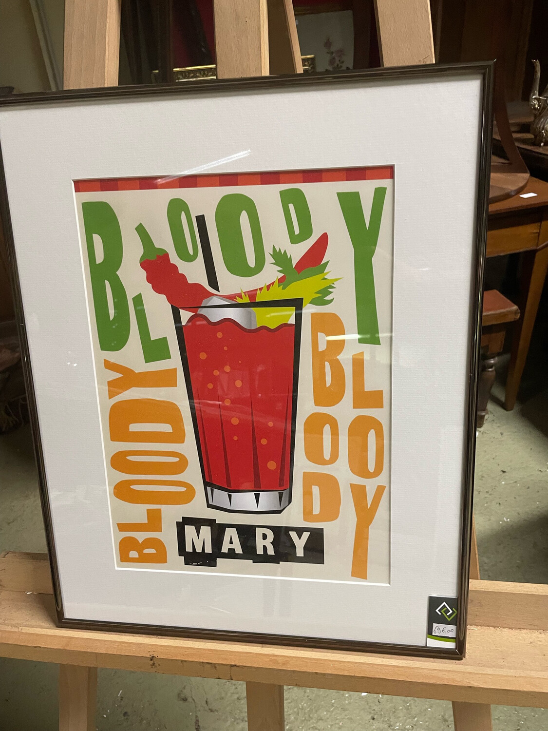 Affiche encadrée "Bloody Mary" - 40 x 50 cm