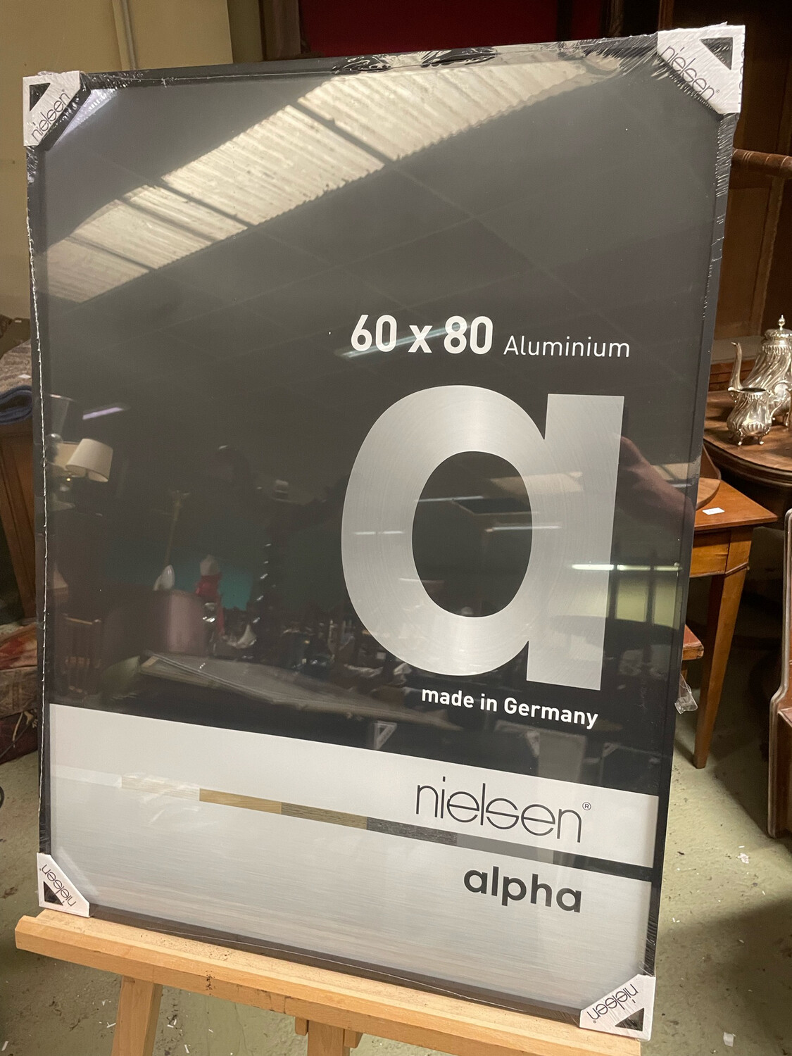 Cadre Noir en aluminum Alfa -  60 x 80 cm