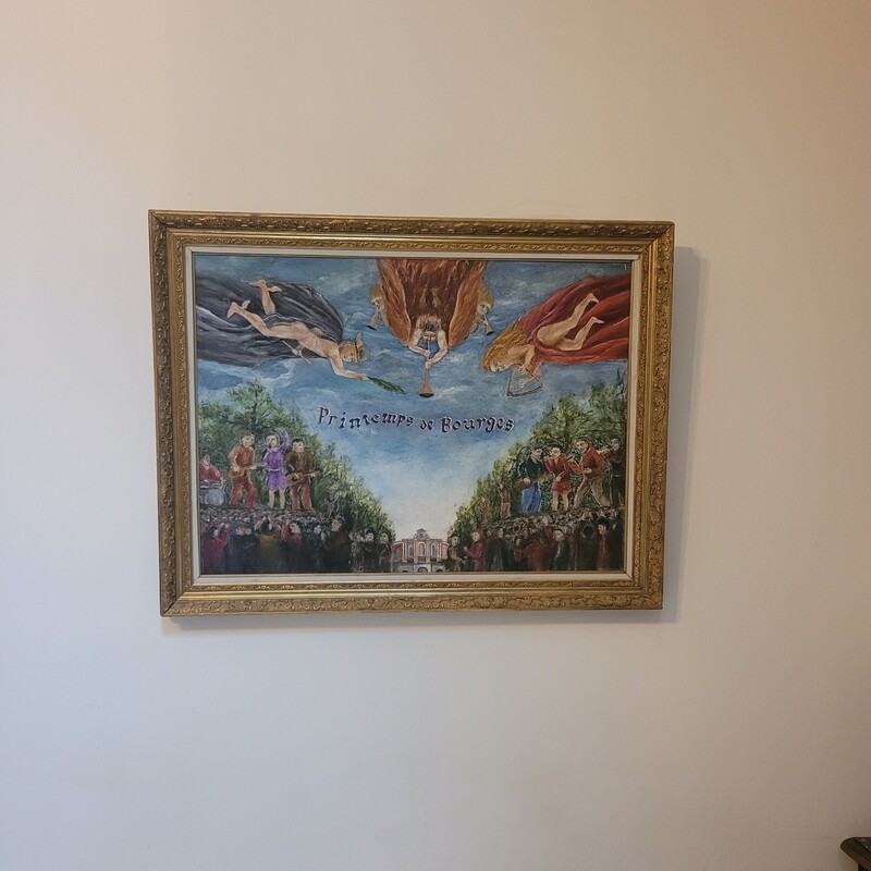 Huile du Printemps de Bourges 71.5 x 93.5