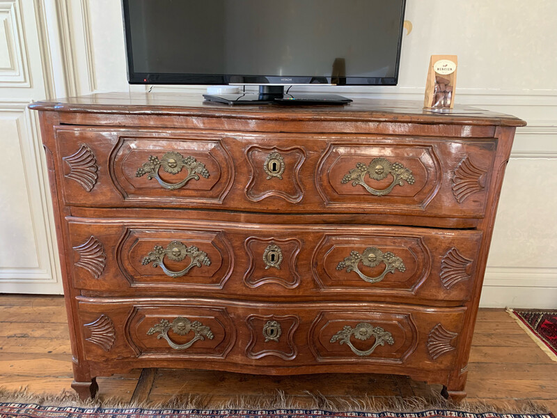 Commode XVIII e 3 tiroirs 123x61x98