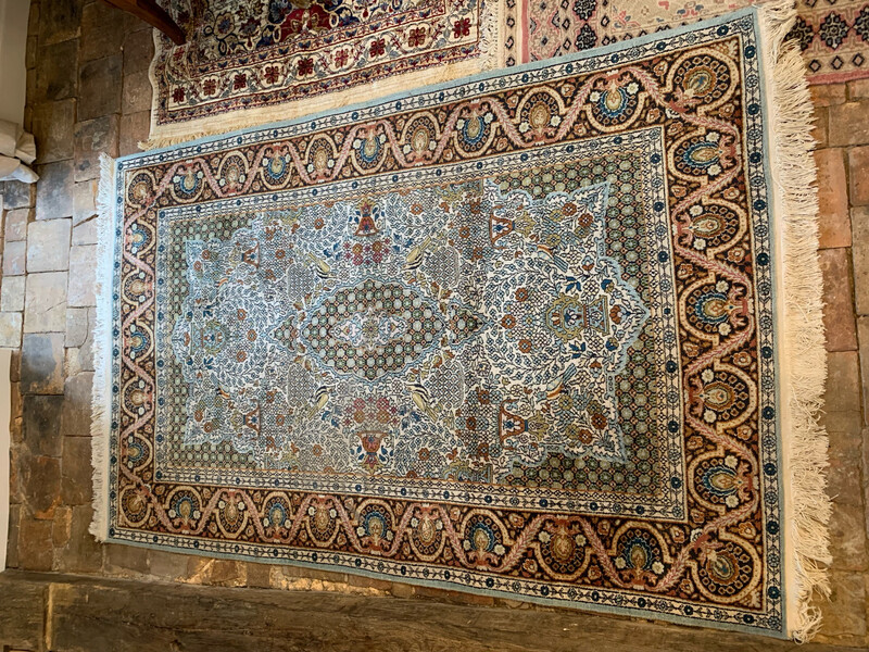 Tapis laine et soie  200 x 120