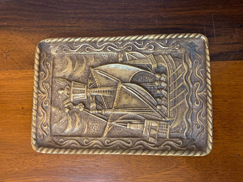 cendrier bronze 17 x 9cm