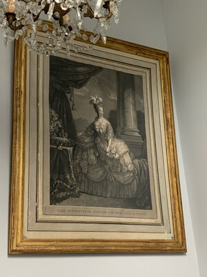 Magnifique tableau de Marie-Antoinette de Lorraine-d 'Autriche - Reine de France 93 x 74cm
