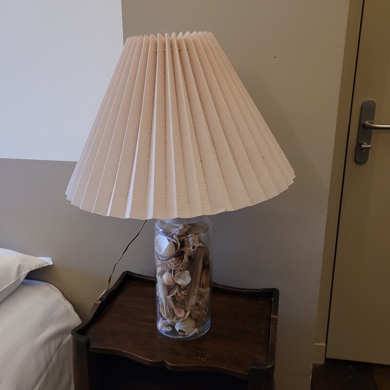 Magnifique lampe coquillages 56 x 12cm