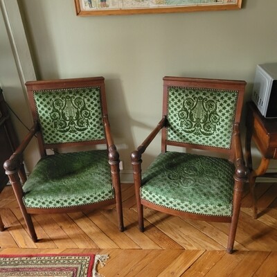 Elégante paire de fauteuils 90 x 50 x 63cm