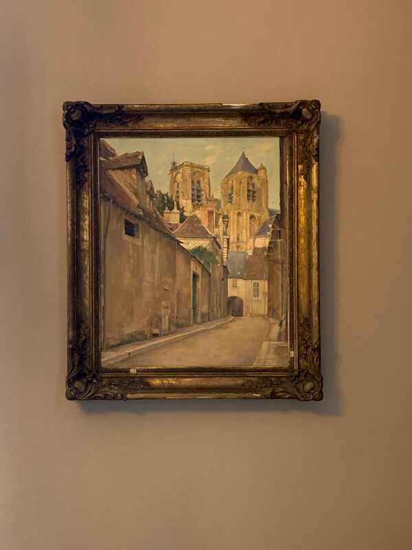 Représentation de la rue de la cage verte 75 x 65cm/ 80 x 65cm