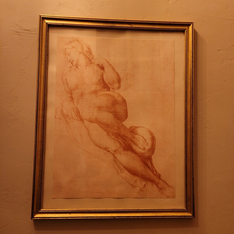 Paire de dessins 42x34 et 36x38