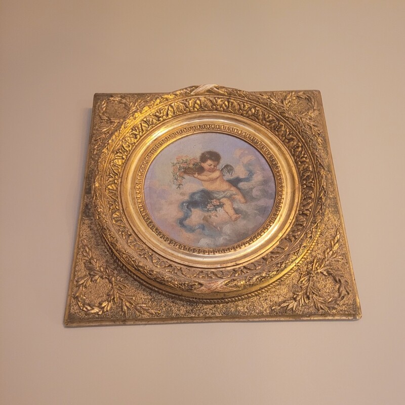 Huile d'un ange 37 x 37cm
