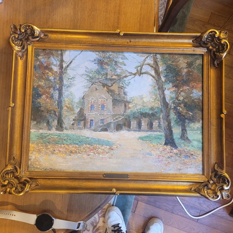 Peinture de Clément Castelli d'une maison à 2 étages