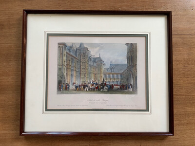 « Hôtel de Ville, Bourges » par Thomas Allom - 36 x 30 cm
