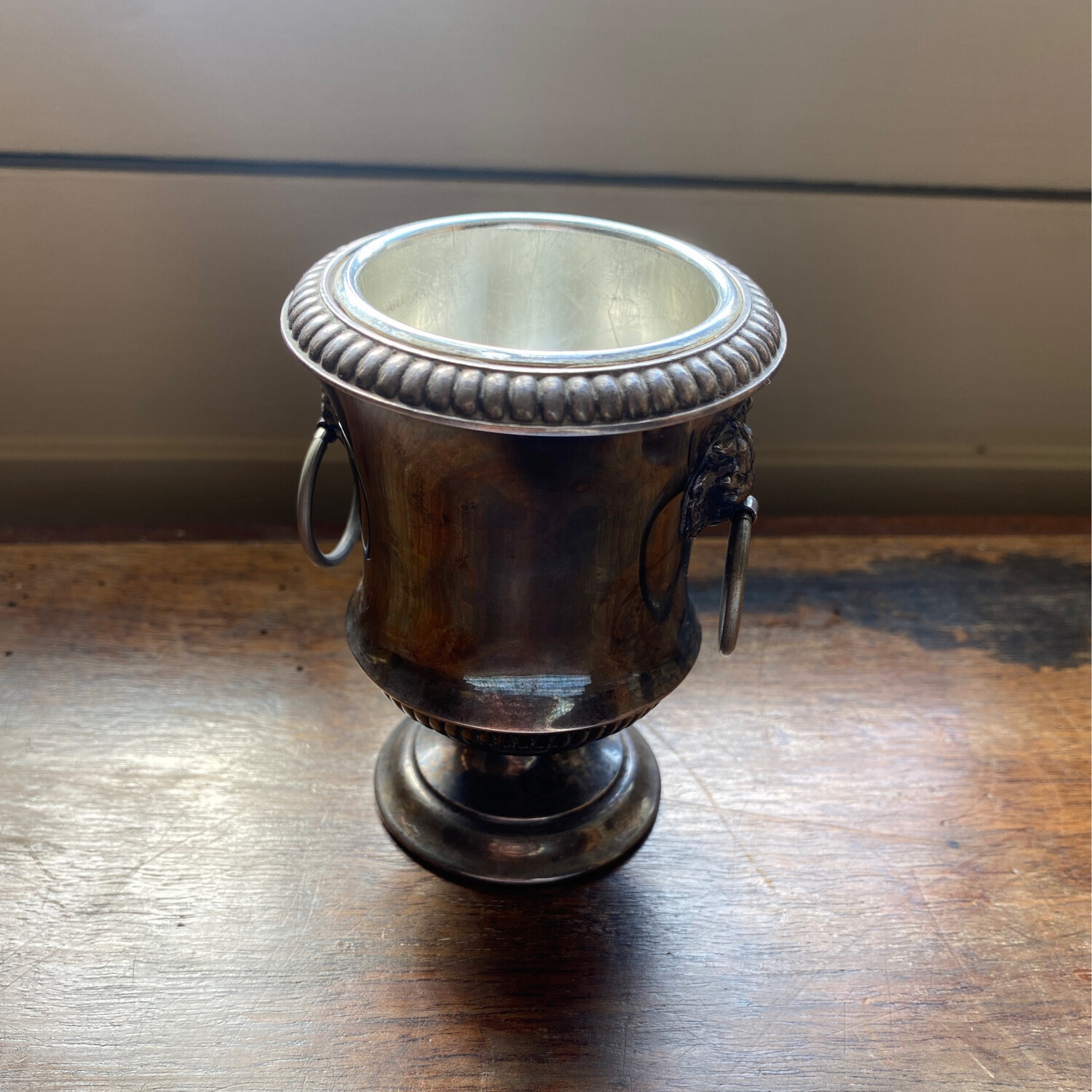 Timbale en métal argenté