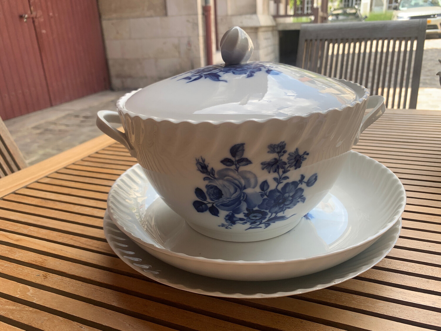Service bleu de four - Porcelaines Lachaniette