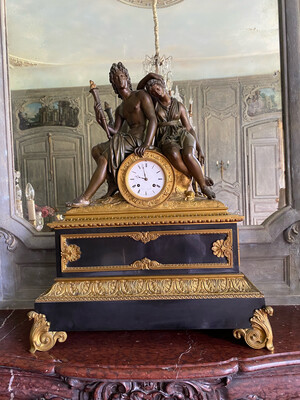 Pendule exceptionnelle Louis Moinet h_80 cm ; l_62 cm ; p_26 cm