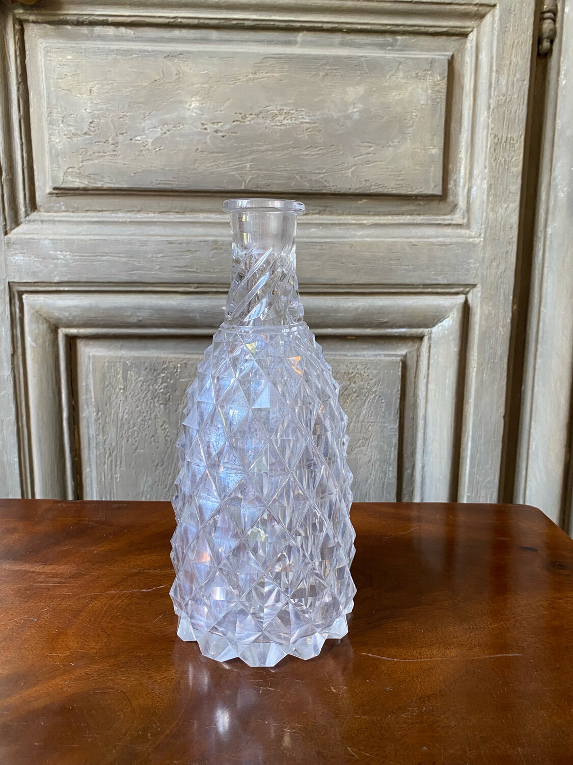 Vase en verre ananas - h : 26 cm