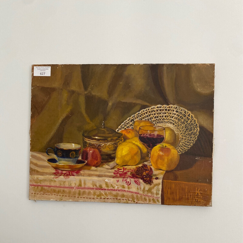 Tableau table de fruits - 40 x 30 cm