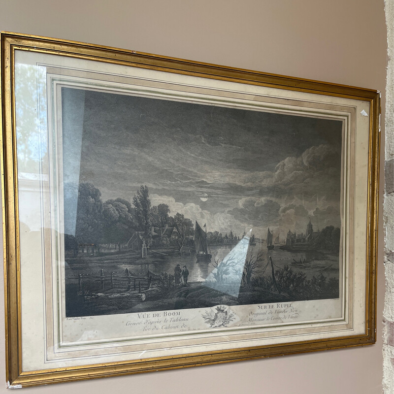 Cadre vue de Boom sur le Rupel - 50 x 67 cm